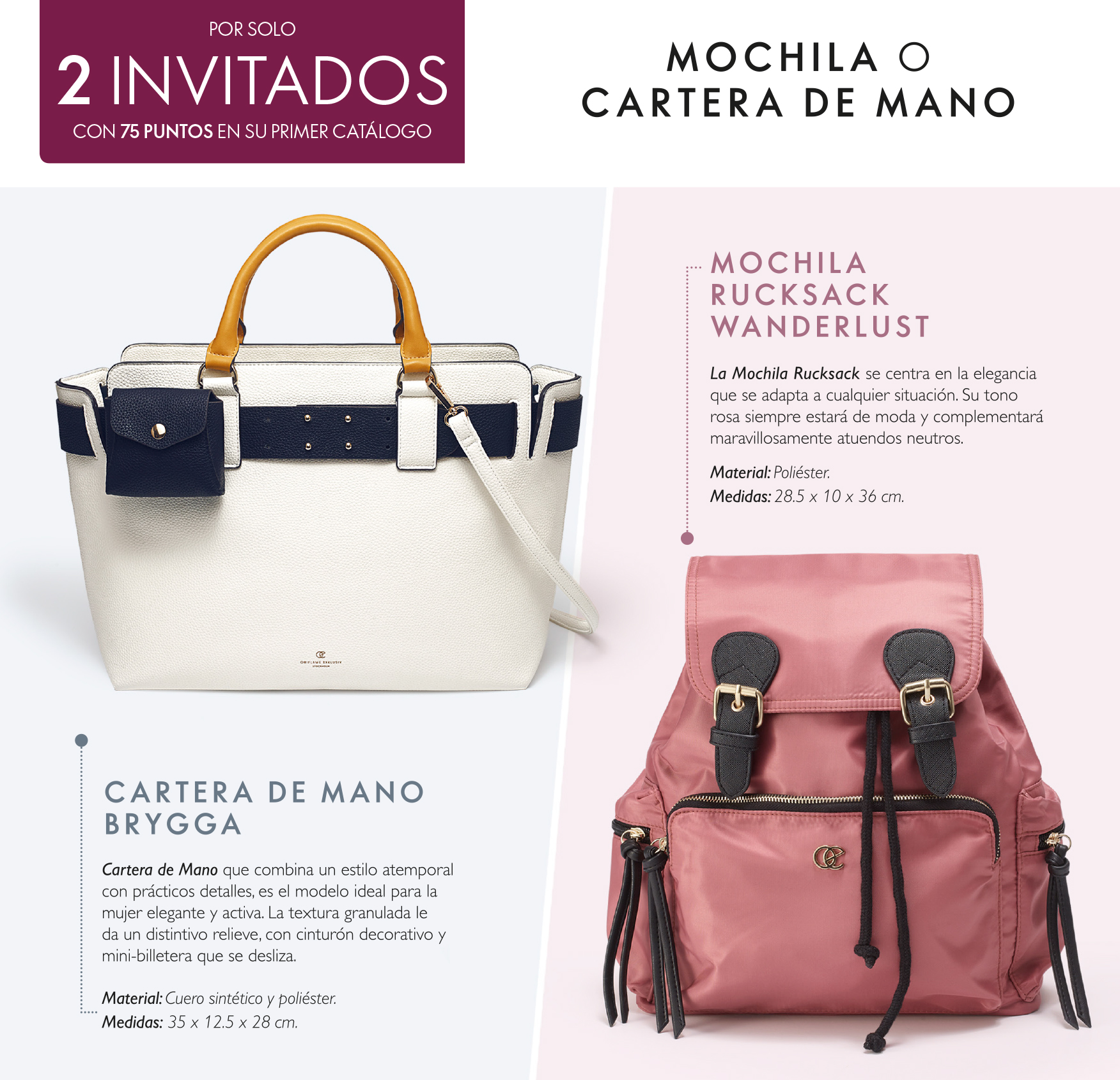 Carteras y bolsos discount oriflame